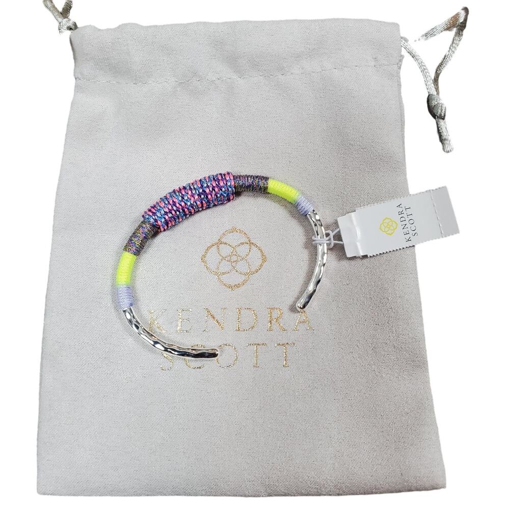 Kendra Scott Masie Mint Mix Paracord Cuff Bracelet S/M NWT Boho
